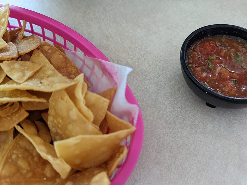 Taco La Gardenia food